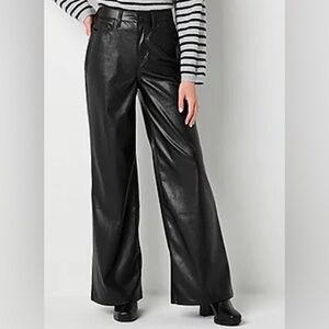 NEW a.n.a‎ Womens High Rise Faux Leather Pant